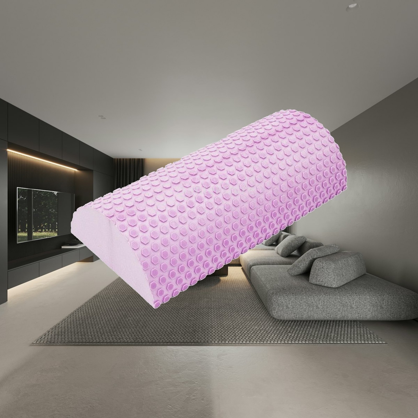 Heavy Equipment Rollers - Half-Round Foam Roller Versatile Half Round