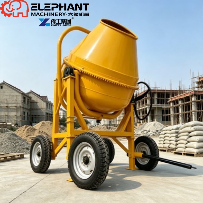 Heavy Equipment Manual - Portable Beton Mixer 350L, Heavy Duty