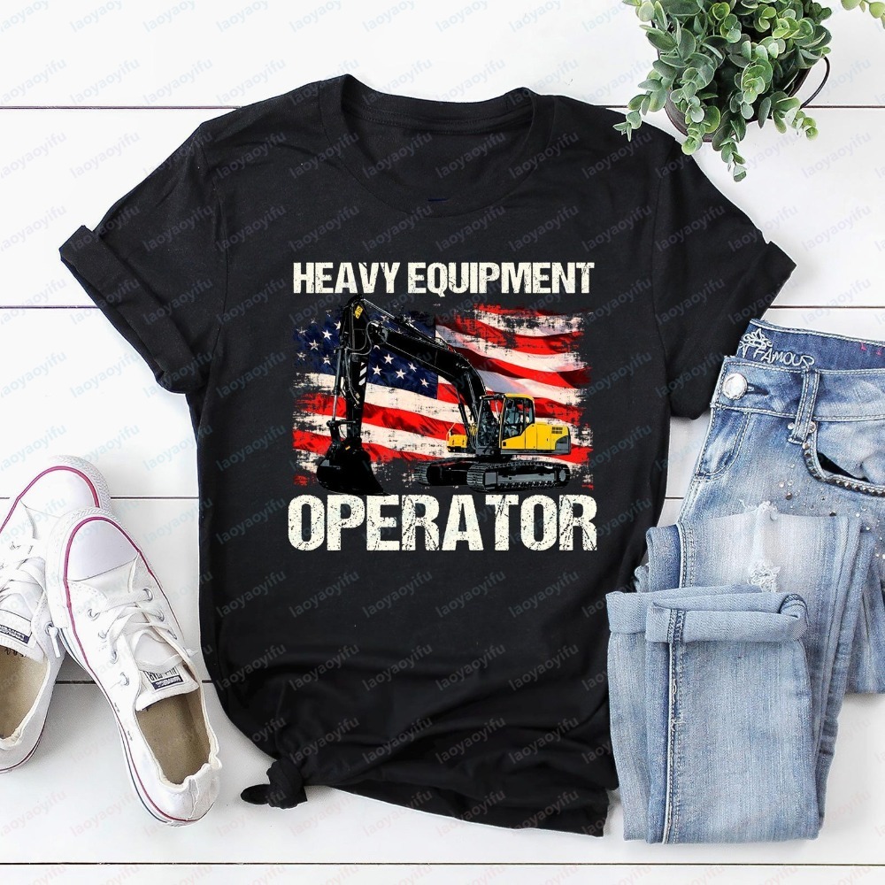 Heavy Equipment Operations - Summer Short Sleeve Fashion Men T