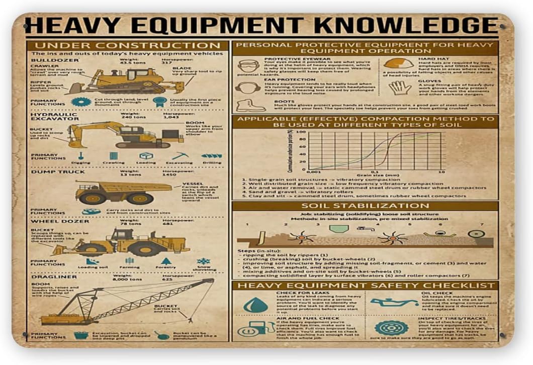 Heavy Equipment Knowledge Meta - огляд і ціна Heavy Equipment Sign