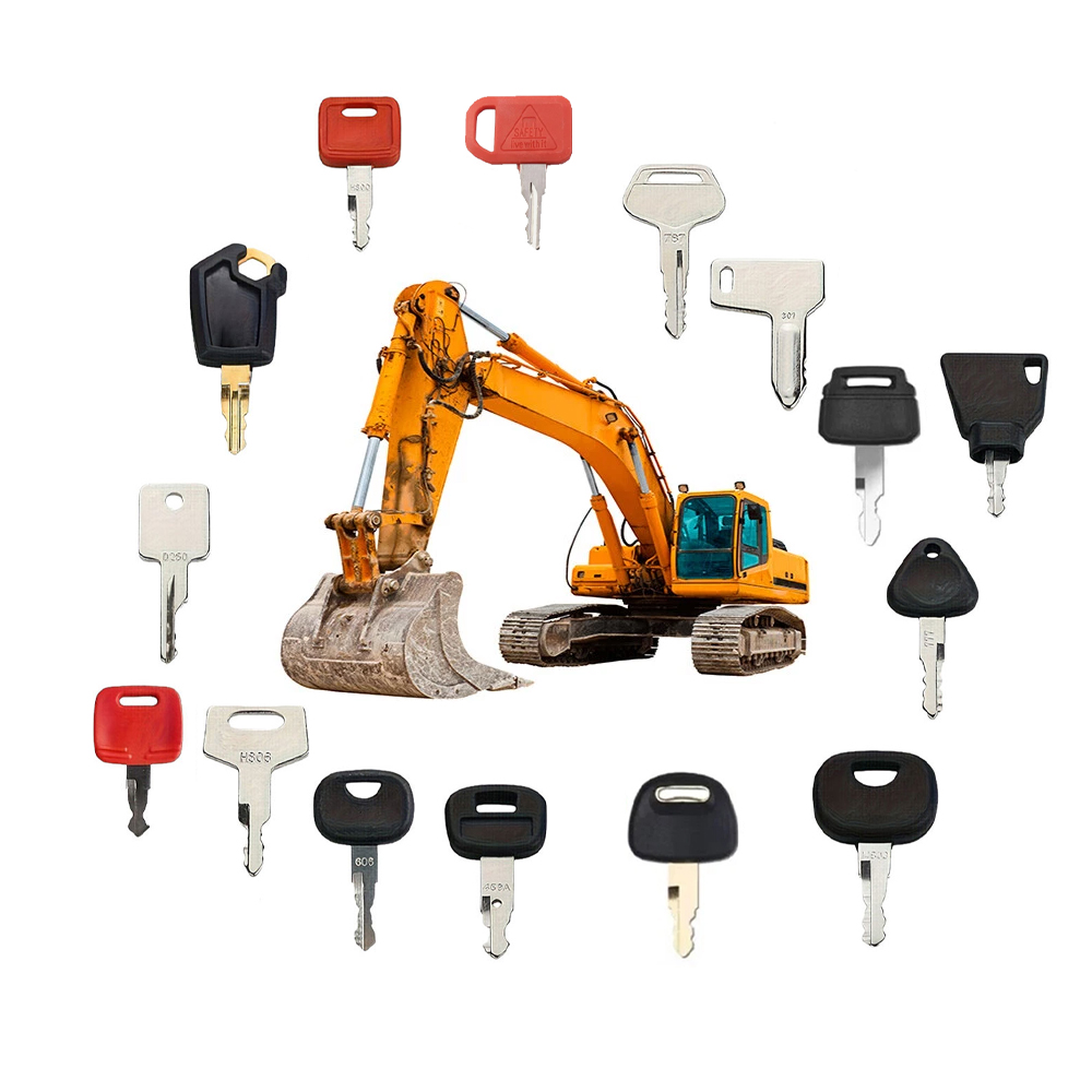 15PCS Construction Machinery I - огляд і ціна Heavy Equipment Keys Master Set