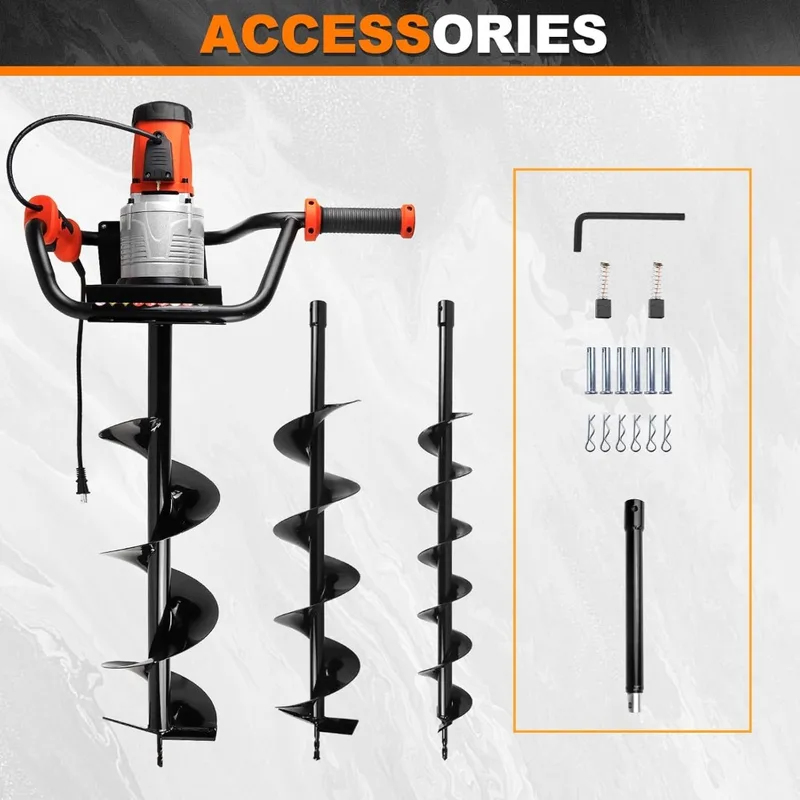 00W Post Hole Digger Drill wit - огляд і ціна Post Hole Digger