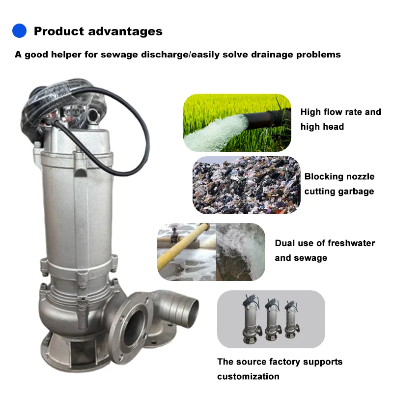 Wholesale Stainless Steel Non- - огляд і ціна Submersible Pump Sewage