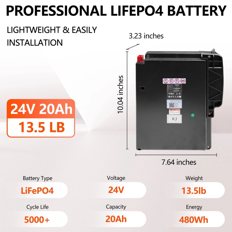 24V 20Ah LiFePO4 Lithium Batte - огляд і ціна Electric Pallet Jack