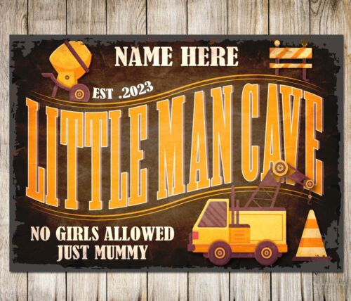 Personalised Heavy Equipment L - огляд і ціна Heavy Equipment Sign