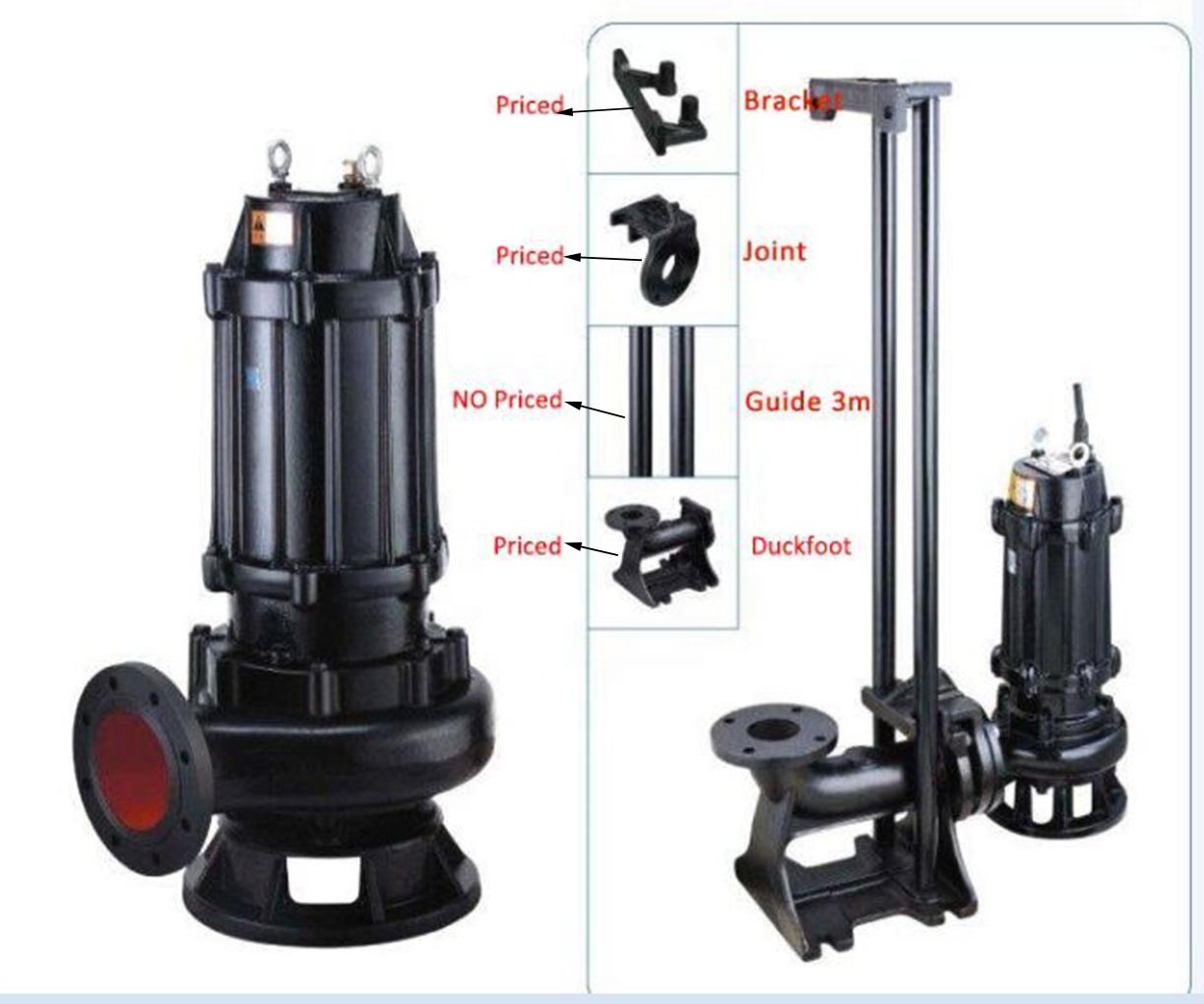 Auto Coupling Waste Water Pump - огляд і ціна Submersible Pump Sewage