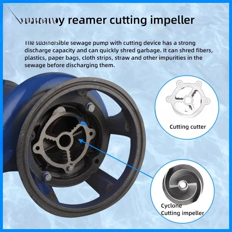 High-lift Non-blocking Cutting - огляд і ціна Submersible Pump Sewage
