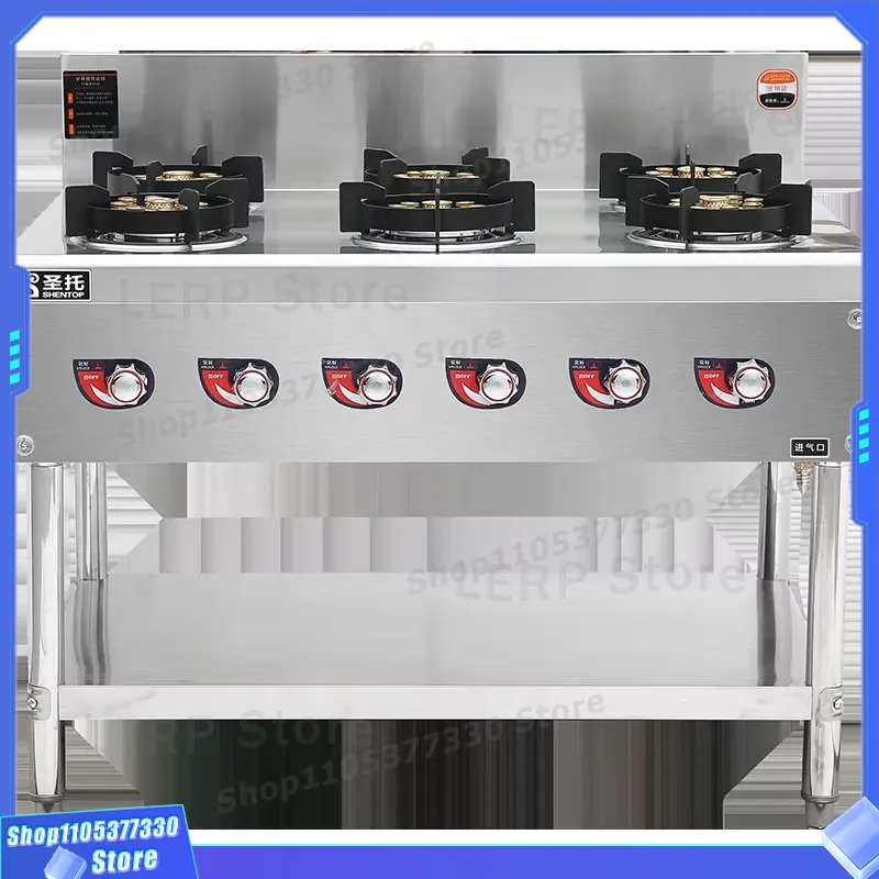 Commercial 6 Burner Gas Stove  - огляд і ціна Heavy Equipment In Kitchen