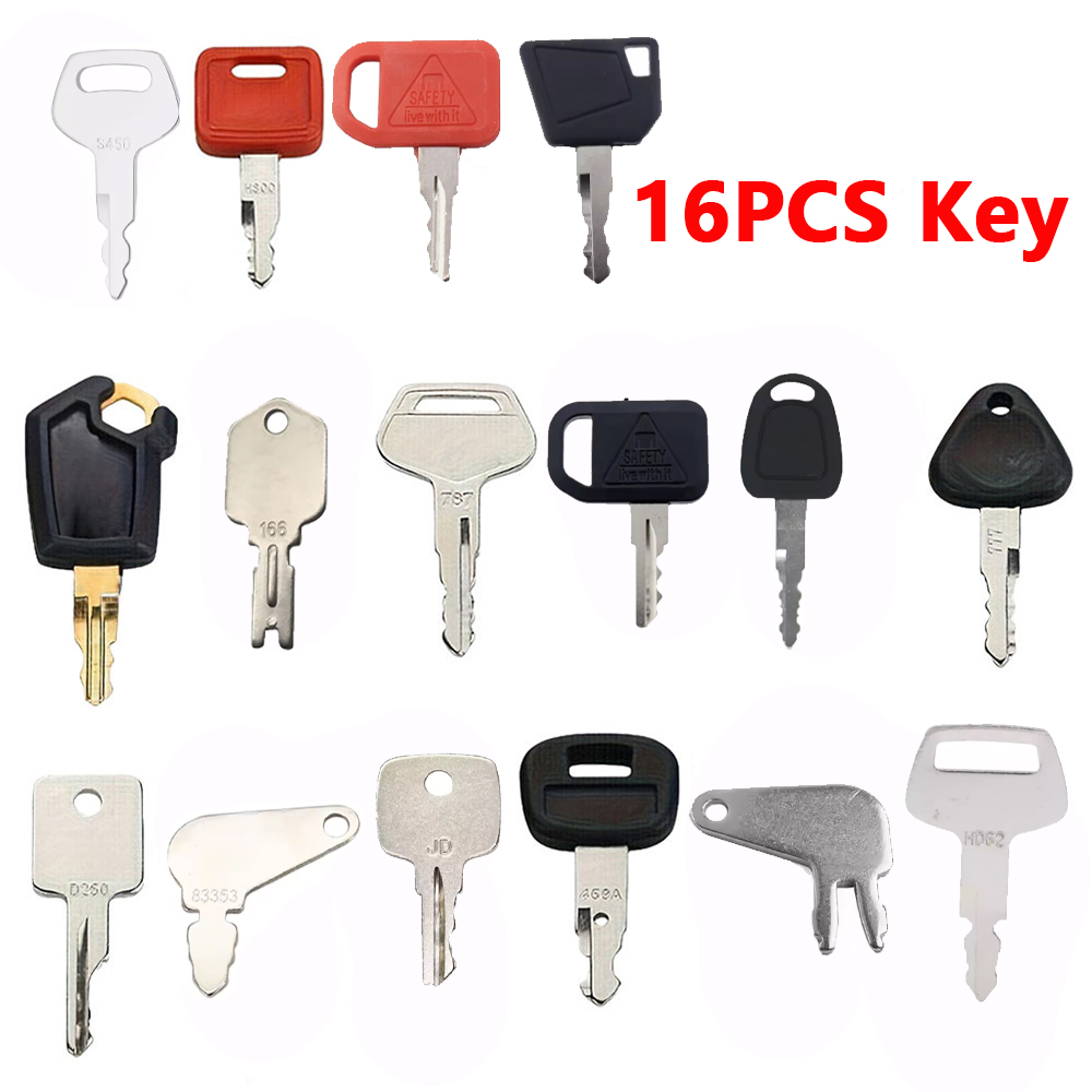 16PCS Heavy Equipment Key Set  - огляд і ціна Heavy Equipment Keys Master Set