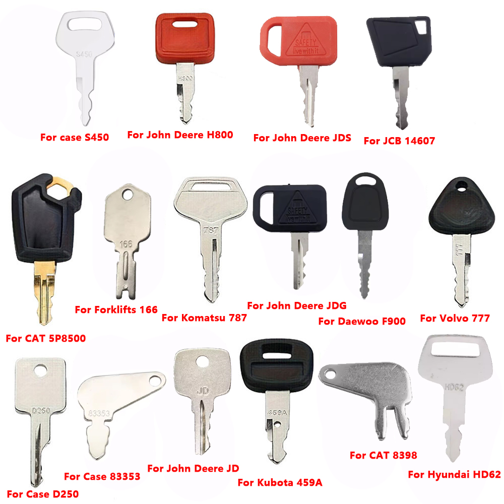 16PCS Heavy Equipment Key Set  - огляд і ціна Heavy Equipment Keys Master Set