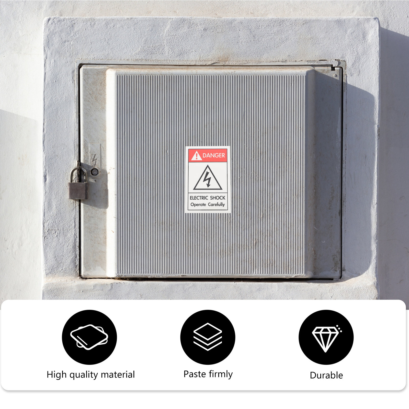 1Pcs Heavy-Duty Electric Shock - огляд і ціна Heavy Equipment Sign