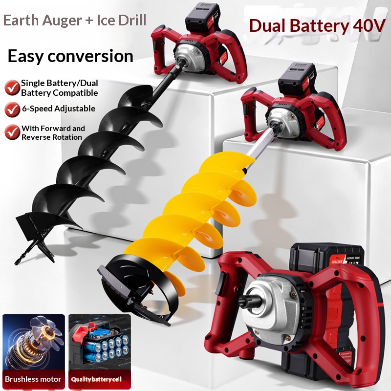 21v Lithium Battery Electric G - огляд і ціна Post Hole Digger